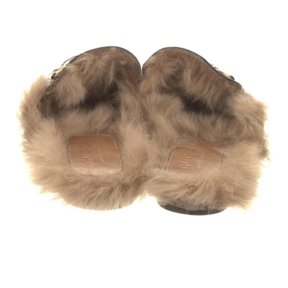 GUCCI Princetown Leather Slides Slippers - Picture 4 of 5